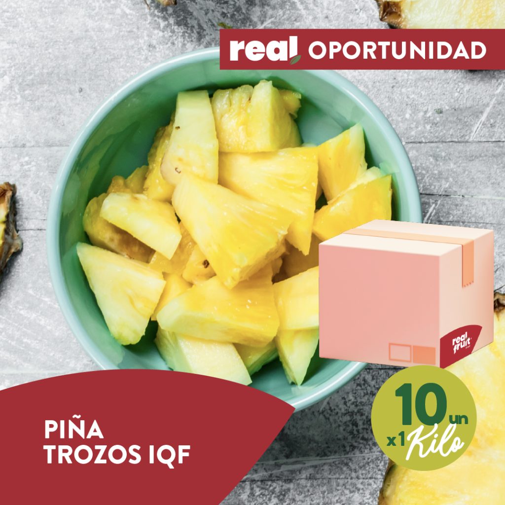 Piña en Trozos Iqf Caja 10 x 1 Kilo - RealFruit